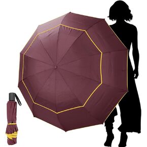 Kalolary 62 Inch Golf Umbrella Extra Large Folding Umbrella Rainproof Compact Umbrella Oversize Double Canopy Vented Waterproof Stick Travel Umbrellas for Women & Men Family Home Use in Kuwait
