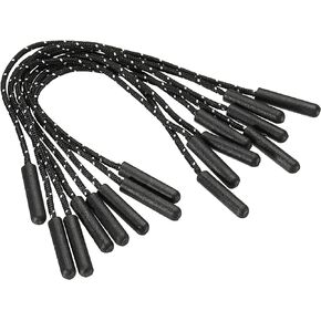 PATIKIL Zipper Pulls Extension Handle Cord, 15 Pack Finger Use Plastic Curve Puller Tab Tag Extender for Luggage Backpacks, Black