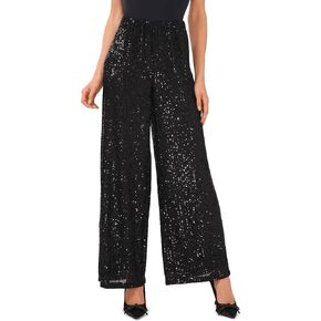 CeCe Pull-On Elastic Waist Wide Leg Pants