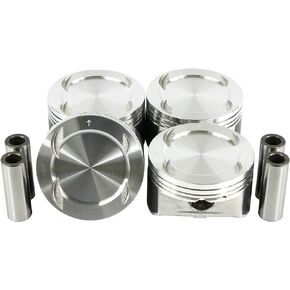 DNJ P167.20 Oversize Piston Set for 2006-2015 / Chrysler, Dodge, Hyundai, Jeep, Kia / 200, Avenger, Caliber, Compass, Journey, Optima, Rondo, Sebring, Sonata / 2.4L / DOHC / 16V / 144cid, 2359cc