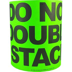 Do Not Double Stack Labels Fluorescent Green Pallet Protection 7 x 11 Inch Rectangles 250 Adhesive Stickers