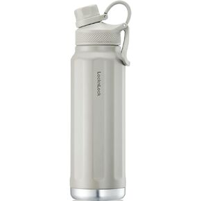 LocknLock Trek Bottle Stainless Steel Double Wall Insulated, 32 oz, Olive Green