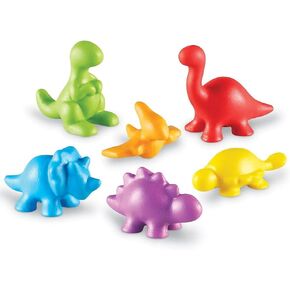 Learning Resources Back in Time Dinosaur Counters - 72 Pieces, Ages 3+ Dinosaurs for Toddlers, Dinosaurs Action Figure Toys, Kids' Play Dinosaur and Prehistoric Creature Figures