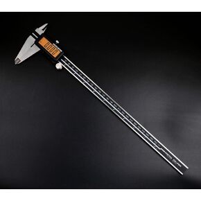 Accusize Industrial Tools 12'' Full Screen Yellow LCD Electronic Digital Caliper, Metric/Inch, 0.0005''/0.01mm Resolution, 1110-1838