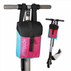 Electric Scooter Accessories Tool Carrying Bag - Large Handlebar Luggage Storage For Escooter - Big Capacity Waterproof E Bike Mobility Accessory - Front Universal Attachments (Jet Black)