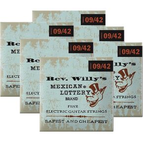 Dunlop Rev. Willy's Electric Guitar Strings 09-42 Box of 6 Sets