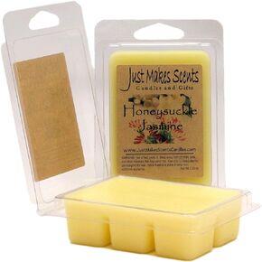 Just Makes Scents 2 Pack - Honeysuckle Jasmine Scented Blended Soy Wax Melts | Long Lasting Honeysuckle and Jasmine Fragrance Wax Cubes | Hand Poured in The USA Candles & Gifts