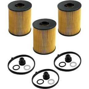 3 Pack Oil Filters Replace 26350-2S000 21513-23001 Fit for Hyundai Sonata Tucson Kia K5 Sorento Telluride 2.5L 2020 2021 2022