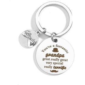 Grandpa Gifts,Grandpa Fathers Day Gift,Great Grandpa Gifts Keychain Gifts for Grandpa Birthday Gifts