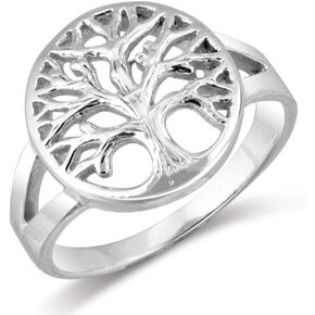 Mimi 925 Sterling Silver Open Tree of Life Ring Size 5, 6, 7, 8, 9, 10, 11, 12