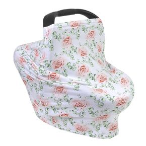 Multiuse Nursing Covers Breastfeeding Scarf 6 in 1 Car Seat Canopy Cover, Infant Stroller Cover, High Chair Cover, Sanitary Shopping Cart Cover for Baby Boys and Girls | Baby Feeding Wrap Cover Up