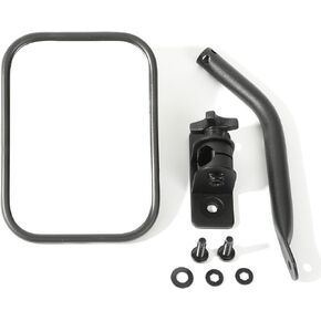 Rugged Ridge | Quick Release Mirror, Round, Black | 11025.11 | Fits 1997-2018 Jeep Wrangler TJ/LJ/JK/JKU