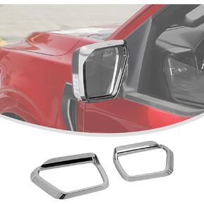 Linskip Side Mirror Rain Guard Compatible with Ford F150 2021 2022 2023 2024, Rear View Mirror Rain Eyebrow for Ford F-150 Exterior Accessories(Black)