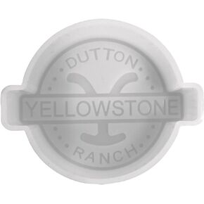 Round Cowboy Freshie Silicone Mold | Size 4.5" Wide x 5" Long x 1" Deep | Yellow Design for Freshie, Soap, Resin, or Candles Oven Safe