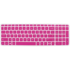 uxcell Keyboard Protector Skin Film Cover Fuchsia for HP Pavilion 15 Laptop