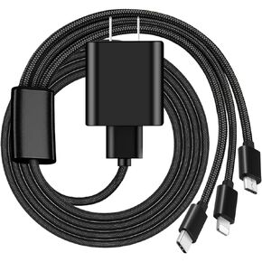 سلك شحن شاحن جداري USB 3 في 1 متوافق مع Fire TV Stick، Fire Tablet، Kindle Paperwhite، Oasis، Kindle Fire 6 7 HD، Fire 7 HD 8/8 Plus/ 8 Pro، HD 10/10 Plus/10 Pro، تابلت اتش دي 8.9 بوصة 7 بوصة in Saudi Arabia