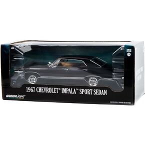 GreenLight 1:24 1967 Chevro&let Impala Sport Sedan - Tuxedo Black 84035 [Shipping from Canada]