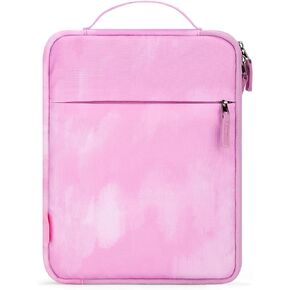 Choco Mocha Tablet Sleeve Bag for Girls, Teen Girls Carrying Case Fit for 9-11 Inch Tablet/iPad 10 9 8 7/ iPad Air 5 4th/iPad Pro 11 10 9 8th/ Galaxy S 9 8,Pink