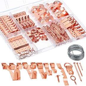 Mr. Pen- Picture Hanging Kit, 220pc, Rose Gold, Picture Hangers, Nails for Hanging Pictures, Wall Hangers, Picture Hanging, Picture Hanging Hooks, Frame Hanging Hardware, Wall Hanging Kit