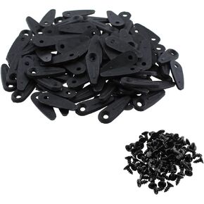 100PCS Picture Frame Fastener Part Picture Frame Swivel Button Plastic Picture Frame Back Clip for Hanging Picture and Drawing and Poster