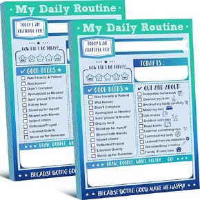 100 Daily Checklist for Kids Planner Daily Tear Funny Note Pad To Do List Kids Daily Planner Notepad Educational Tool for Teaching Skills to Children