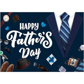 WOLADA Happy Fathers Day Backdrop Fathers Day Backdrop Poster Backdrop Fathers Day Backdrops for Photography Fathers Day Party Backdrop 7x5FT FW30