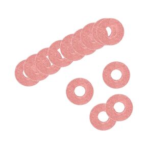 uxcell Insulating Washer 500Pcs 3mm x 8mm x 0.5mm Red Vulcanized Fiber Washer, Insulation Gasket for Motherboard