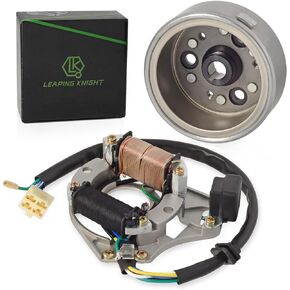 LK ATV Quad Stator Ignition Magneto Stator Flywheel Rotor Kit for 50cc - 125cc Chinese 2 Coil Taotao Go Kart motorcycle