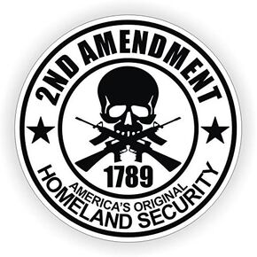 4 Pieces 2nd Amendment, 2a Sticker WHT Hard Hat Sticker Decal Helmet Label