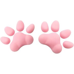 A Pair of Women 3D Cat Paw Socks Thigh High Stockings Accessory Pink Cute Pad Socks DIY Cosplay Funny,Cat Paw Pads only,Not include Stockings and Self-adhesive