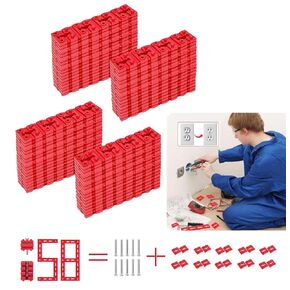 148Pcs Outlet Spacers for Electrical Box with 10Pcs Long Electrical Outlet Screws, Electric Switch and Receptacle Spacers Socket Outlet Shims Extender Kit for Tile Backsplash Loose Outlet Plug Fix