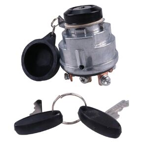 ZTUOAUMA Ignition Starter Switch 83940565 SBA385200331 SBA38520030 with Key and Cap for Ford New Holland 1510 1600 1700 1710 1900 1910 2110 Tractors CL25 CL35 CL45 CL55 CL65 Skid Steers