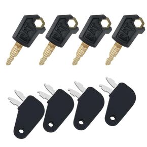 Ignition Keys for Caterpillar CAT Heavy Equipment Loaders Excavators Dozers,with Spring Key Chain,5P8500-4PCS
