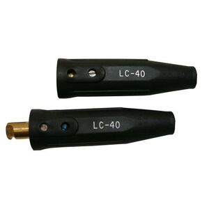Lenco 05050 Cable Connector, Single Oval-Point Screw Connection, 1/0-2/0 Cap, Black