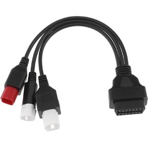 eMagTech 3 4 6 Pin OBD2 Diagnostic Cable OBD Fault Code Reader Adaptor Motorcycle OBD-II Engine System Diagnostic Tools Motorbike Parts Only Compatible with Yamaha Motorcycle