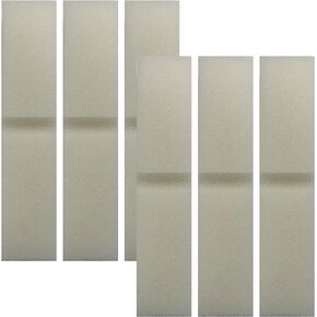 Think Crucial Replacement Aquarium Foam Block Filters - Compatible with Fluval FX4, FX5 & FX6 (6 Pack)