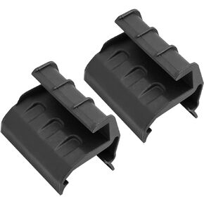 1 Pair Black Left Right Soft Top Rear Window Clips Retainer Brackets Tailgate Bar Holders Replacement for Jeep Wrangler JK JKU 2 Door 4 Door 2007-2018