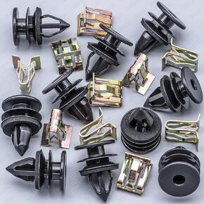 Rexka 10 Sets Door Panel Trim Clips Hardware Kit for GM Chevy Buick Cadillac GMC Pontiac 11519032 11588650 Impala, Silverado, Escalade, Camaro, Malibu, Tahoe, Suburban, GMC Sierra, Yukon, Cadillac CTS
