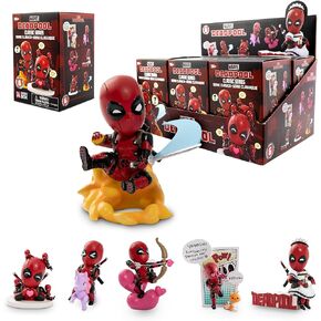 صندوق البطل من سلسلة YuMe Deadpool الكلاسيكية - صندوق أعمى، تماثيل ألعاب قابلة للتجميع مقاس 2 إلى 4 بوصات، مجموعة شخصيات مستوحاة من فيلم Marvel Superhero، هدايا ممتعة للبالغين والأولاد والبنات والأطفال من سن 14 عامًا فما فوق، صندوق واحد