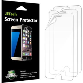 JETech Screen Protector for iPhone SE 2022/2020, iPhone 8 and iPhone 7, PET Film, HD Clear, 3-Pack