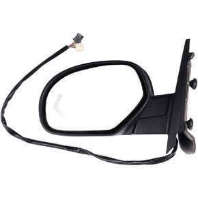 SCITOO Left Side Exterior Mirror Tow Mirror Memory Heated Arrow Signal Memory fit for Chevy Silverado for GMC Sierra Pair Black Driver Side Mirror