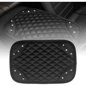 قطعة واحدة من وسادة وحدة التحكم لمسند الذراع التلقائي من Bling Crystals، حافظة واقية من جلد البولي يوريثان العالمي لراحة الذراع وإكسسوارات ديكور السيارة الماسية للنساء (أسود) in Kuwait