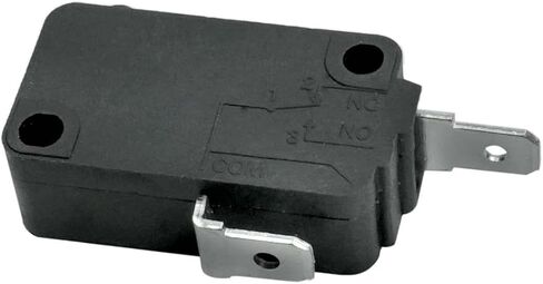 KW3A Microwave Oven Door Switch (2 Normally Open and 1 Normally Close) 16A 125V/250V Door Interloc and Slow-Blow Ceramic Fuses (Pack of 3) Compatible with Microwave Oven in Saudi Arabia