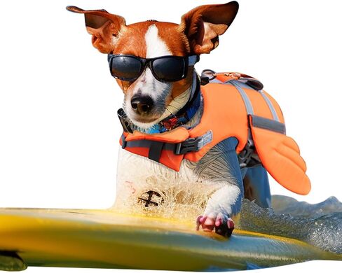 Dog Life Jacket for Small Medium Large Dogs Boating, Swimming Vest for Dogs High Flotation with Reflective Stripes,Removable Float,Adjustable Dog Life Vests,M in Saudi Arabia