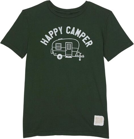 Happy Camper Cotton Crew Neck Tee (Big Kids) in Saudi Arabia