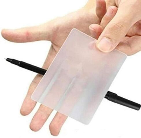 قطعتان من بطاقة Lubors Lens للتحايل مع قلم سحري للمسرح، دعائم سحرية لتشويه منظور البطاقة، ملحقات ساحرة لأوهام المسرح in Kuwait