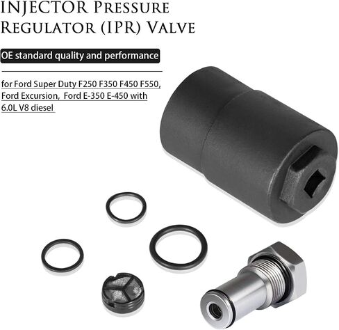 6.0 IPR Valve Socket and Air Test Fitting Tool Kit, Injector Pressure Regulator Valve Socket Kit for 2003-2010 Ford 6.0L E-350/ E-450, Excursion, F-250/F-350/F-450/F-550 Super Duty in Saudi Arabia