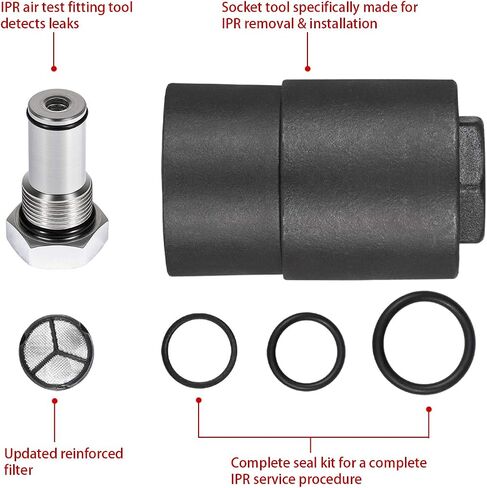 6.0 IPR Valve Socket and Air Test Fitting Tool Kit, Injector Pressure Regulator Valve Socket Kit for 2003-2010 Ford 6.0L E-350/ E-450, Excursion, F-250/F-350/F-450/F-550 Super Duty in Saudi Arabia