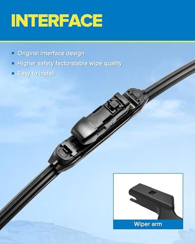 PHILTOP Automotive Replacement Windshield Wiper Blades 26"+18"+16" for Outback 2020 2021 2022 Front and Rear in Saudi Arabia