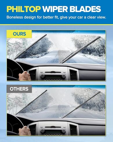 PHILTOP Automotive Replacement Windshield Wiper Blades 26"+18"+16" for Outback 2020 2021 2022 Front and Rear in Saudi Arabia